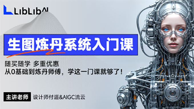 LiblibAI生图炼丹系统入门课(画质清晰带素材）