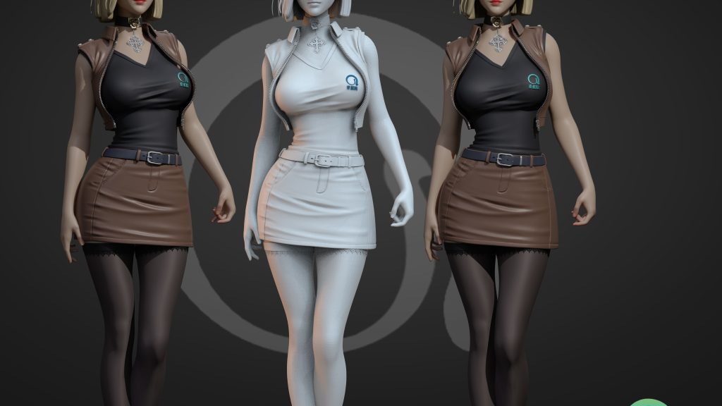 ZBrush超写实女性角色制作动画教程