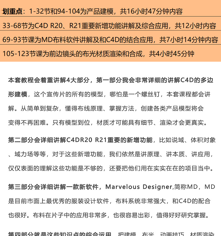 【老鹰】C4D教程之100天进阶计划电商产品建模MD布料