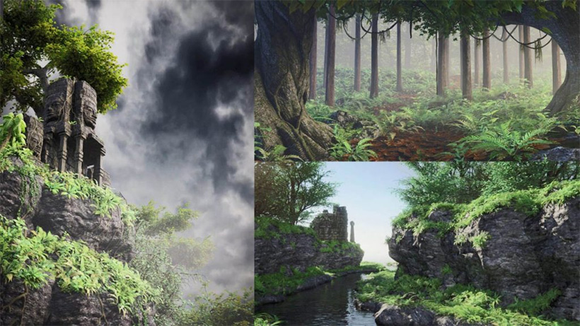 Blender3D自然环境大师班 中文字幕（画质一般带素材）