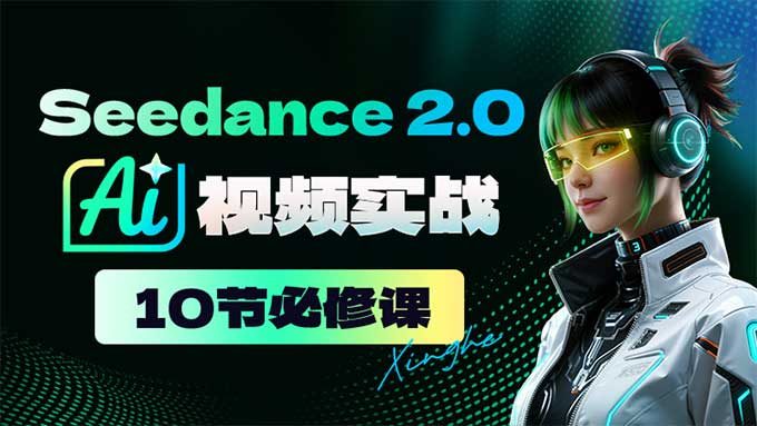 Seedance2.0AI视频实战必修课2026年（高清画质带素材）